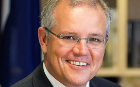 Scott Morrison at the Commonwealth Parliament Offices in Sydney